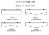 Il soffitto acustico materiale riciclato confonde i deflettori fonoassorbenti 1200mm*330mm