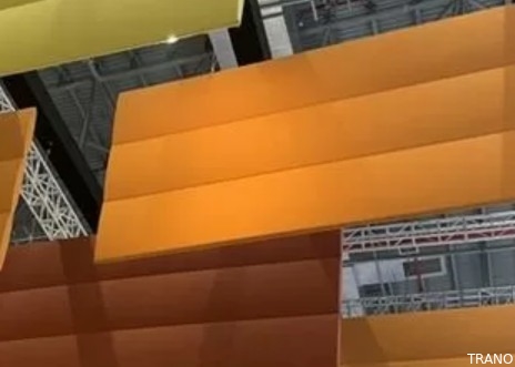 La fibra di poliestere ha riciclato il triangolo acustico dei deflettori del soffitto a forma di