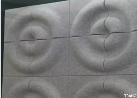 La B a livello ha riciclato il suono materiale che blocca la parete acustica 3D riveste i semi di pannelli increspati