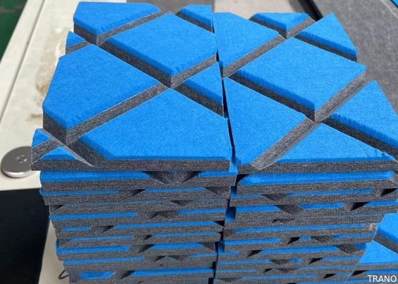 Il tessuto da arredamento 100% della fibra di poliestere ha avvolto i pannelli di parete acustici 3D GB8624B1