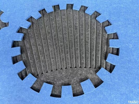L'anti tessuto da arredamento dei batteri ha avvolto i pannelli di parete acustici 3D
